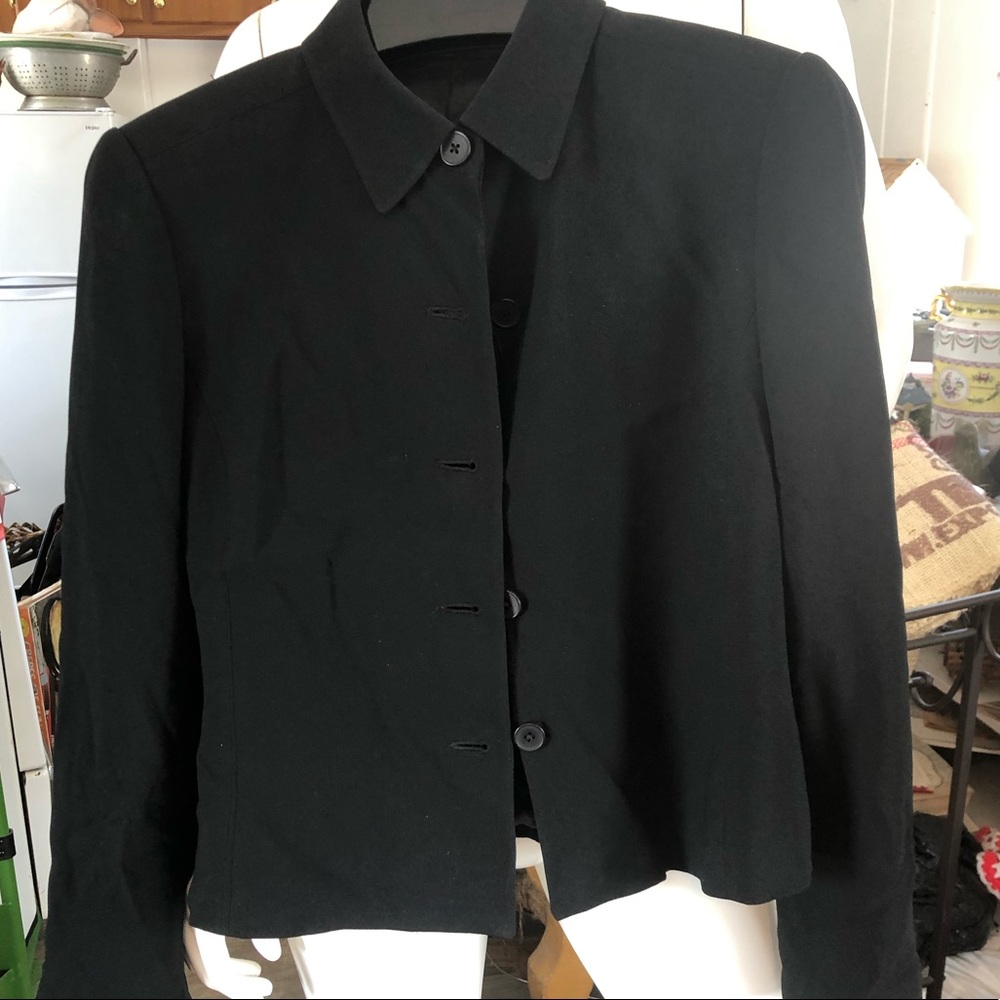 Black Cropped Jacket - image 1